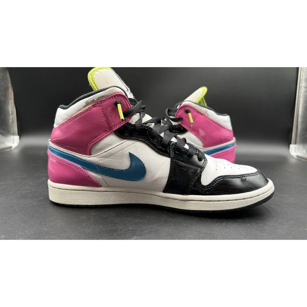 Air Jordan 1 Mid SE Edge Glow White Pink Green Blue CZ9834-100 Mens 11